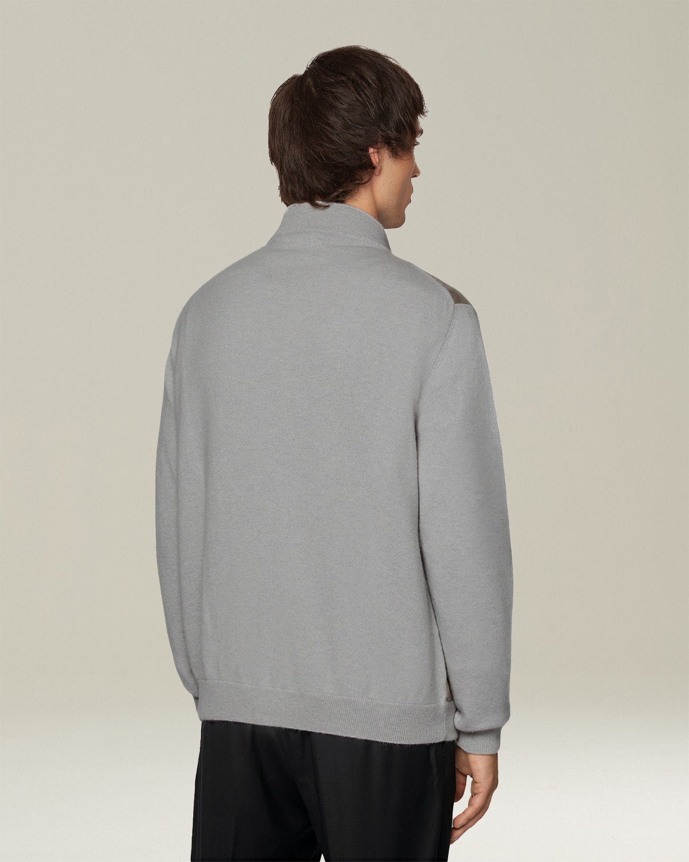 Kiton Cashmere Bomber Jacke Kaschmir Leder Blouson Herren