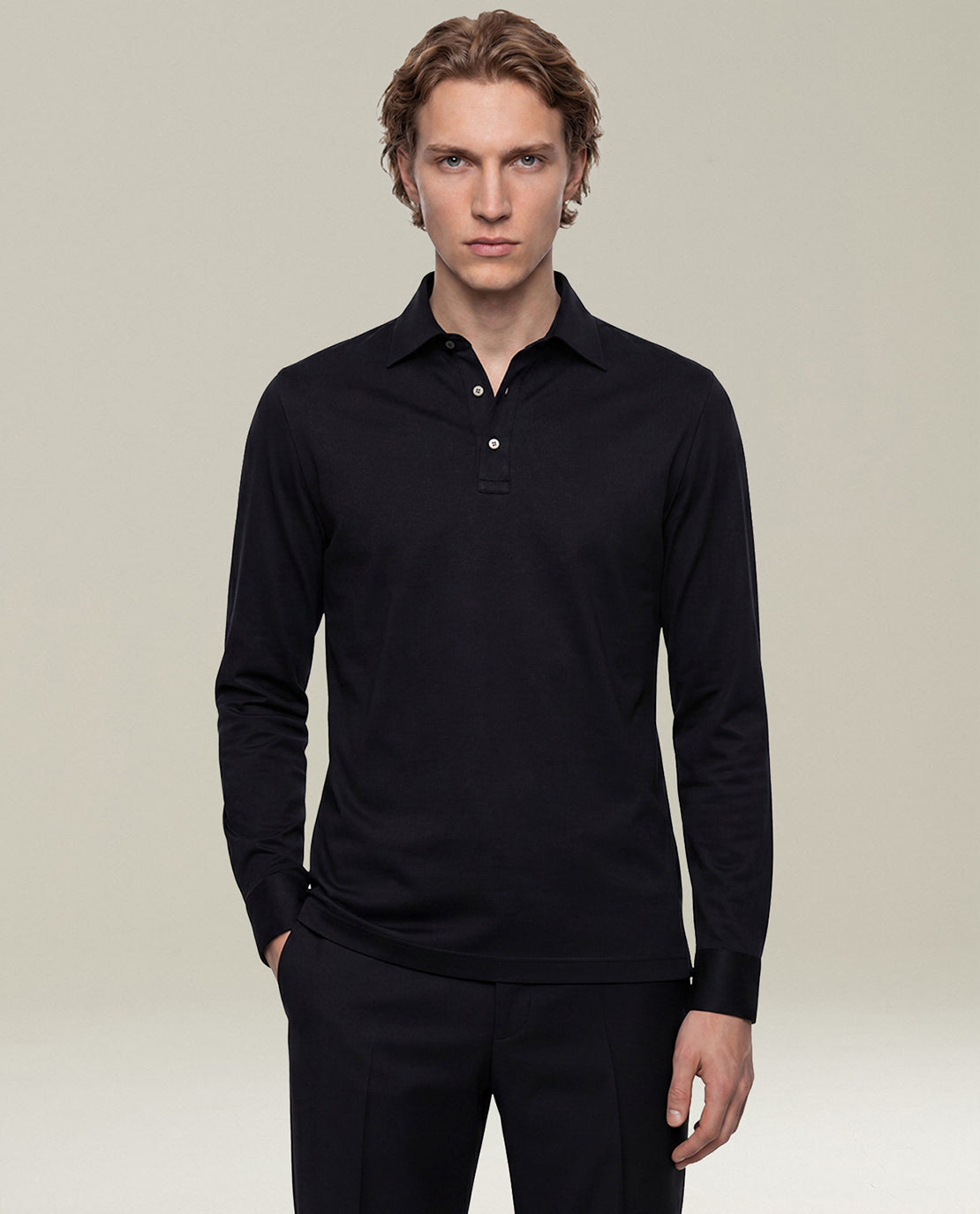 Kiton Shirts Positano Cotton Hemd Schwarz Gr. 40