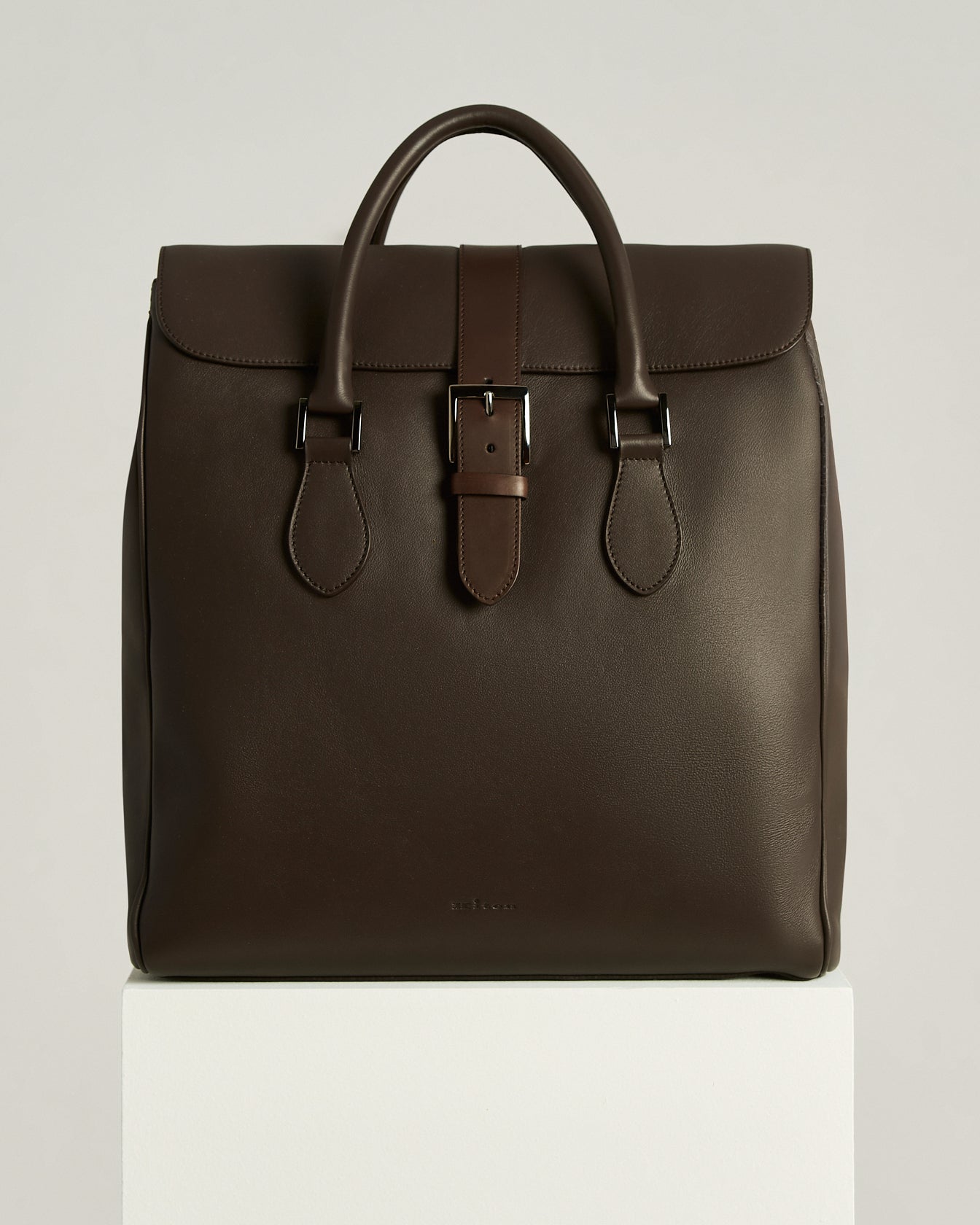Kiton Shopping Bag Kalbsleder dunkelbraun TU
