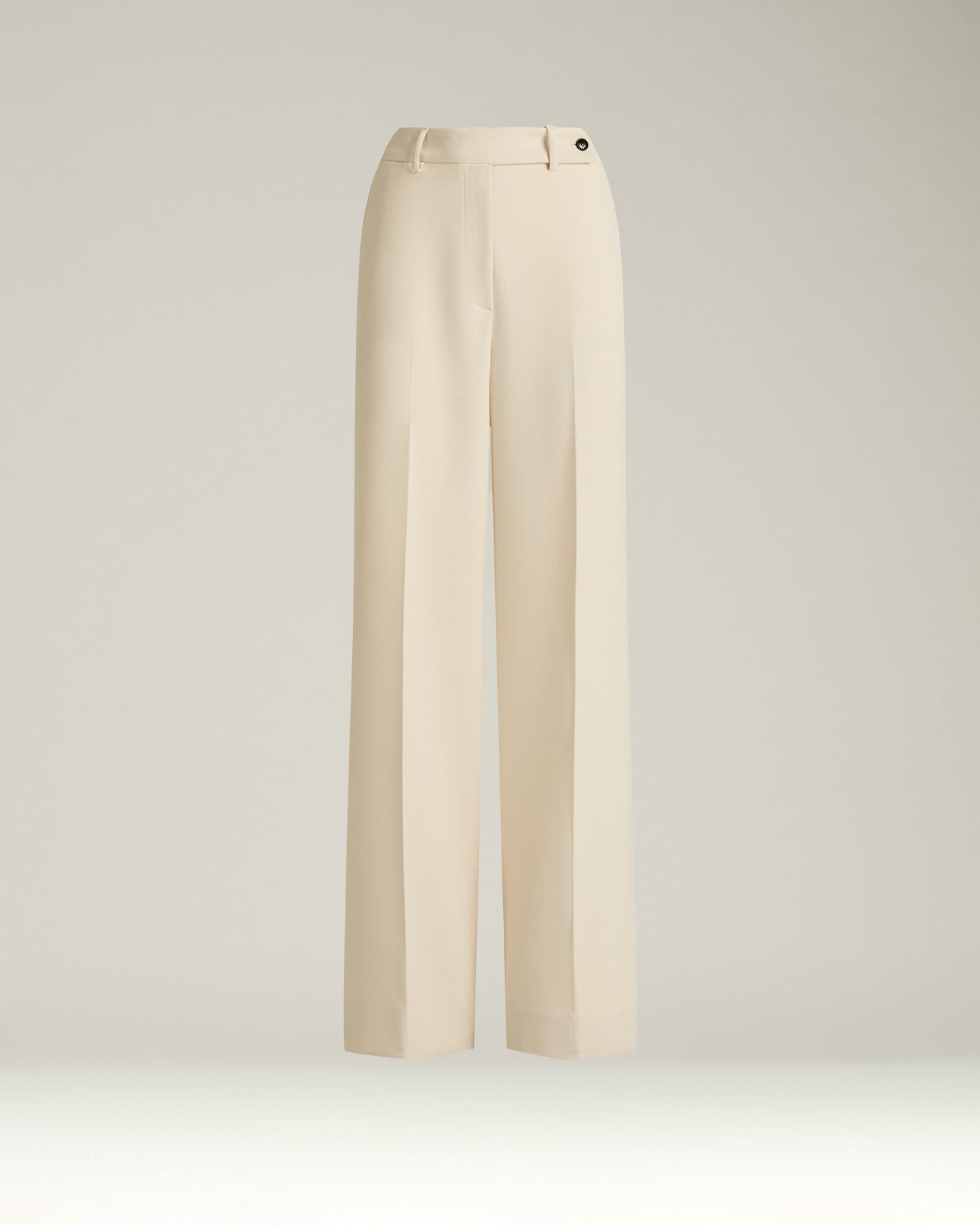 Kiton Trousers Hose Cremeweiß Wide Leg Technical Gr 40