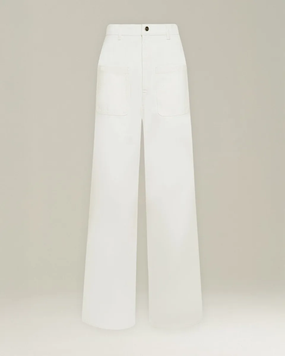 Kiton Comfort Jeans Gr. 40 weites Bein High-Waist