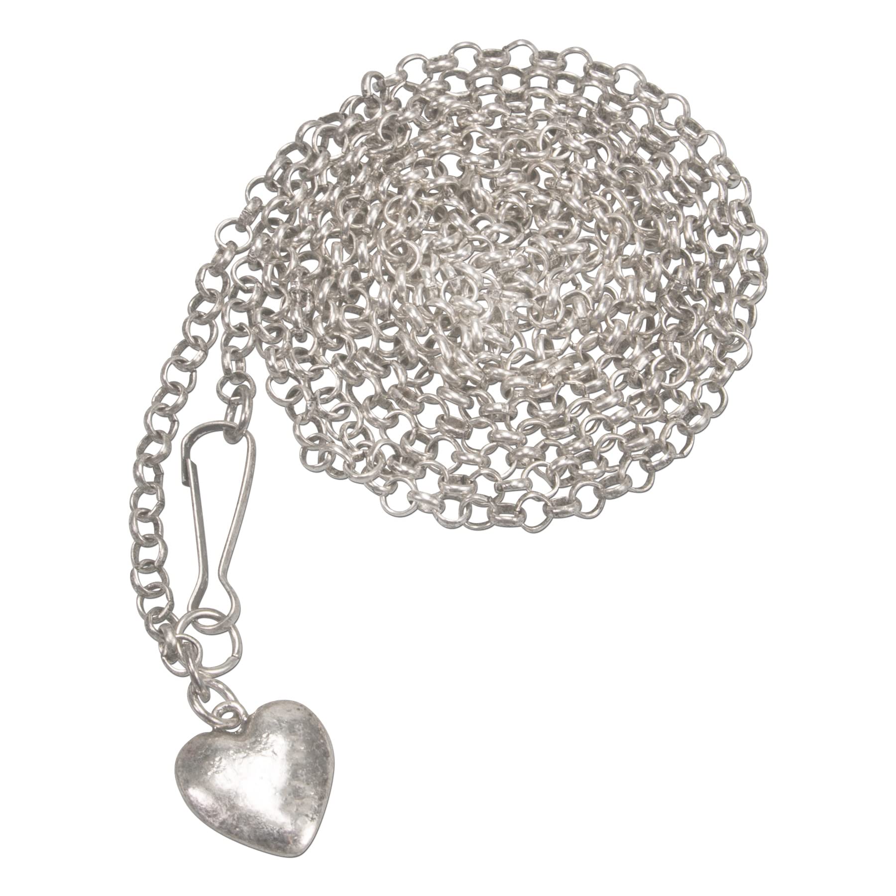 Alpenflüstern Daheim DCH039 Miederkette 120 cm antik-silber Edelweiss