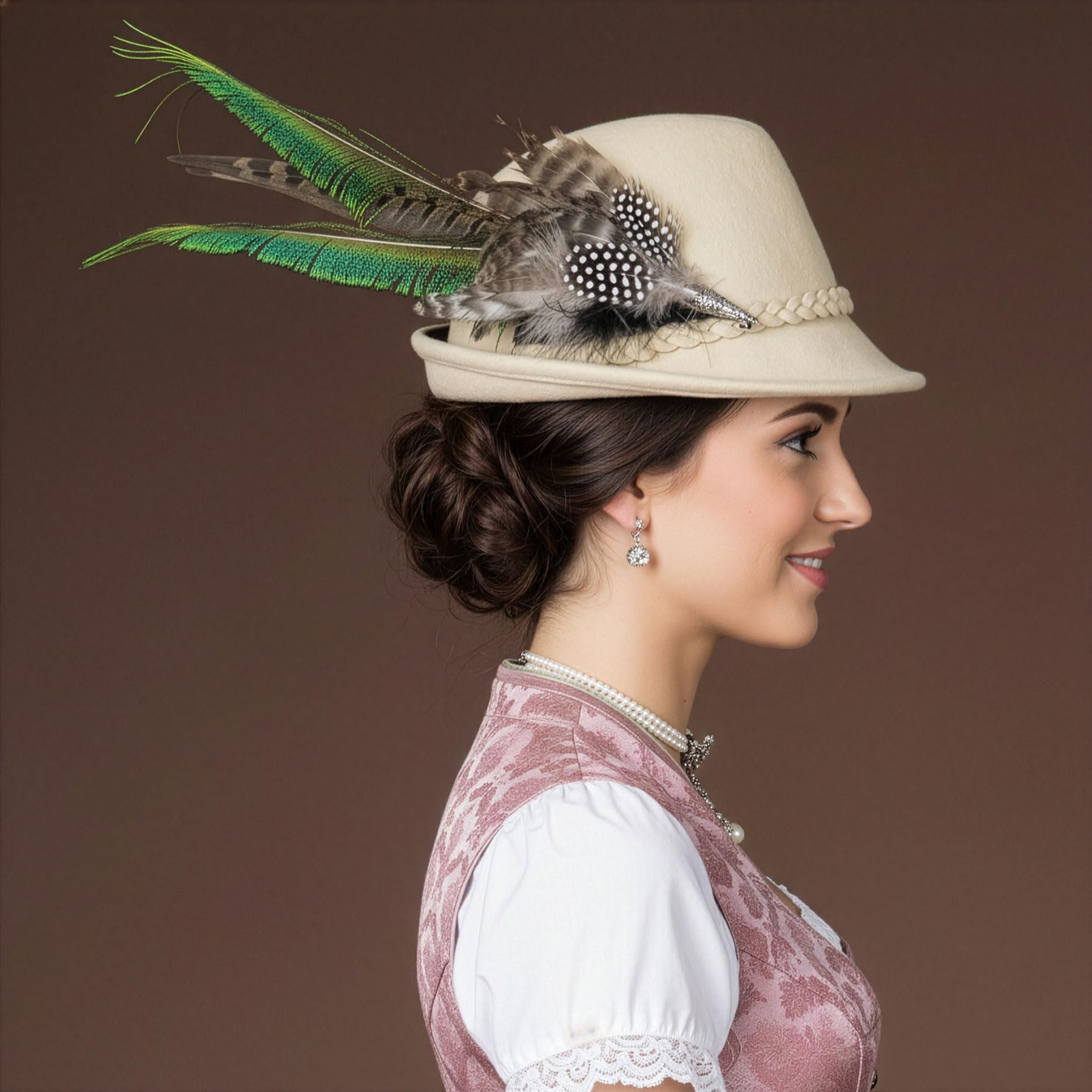 Alpenflüstern DAHEIM Marianne ADV116 Filzhut creme Wolle 56/57