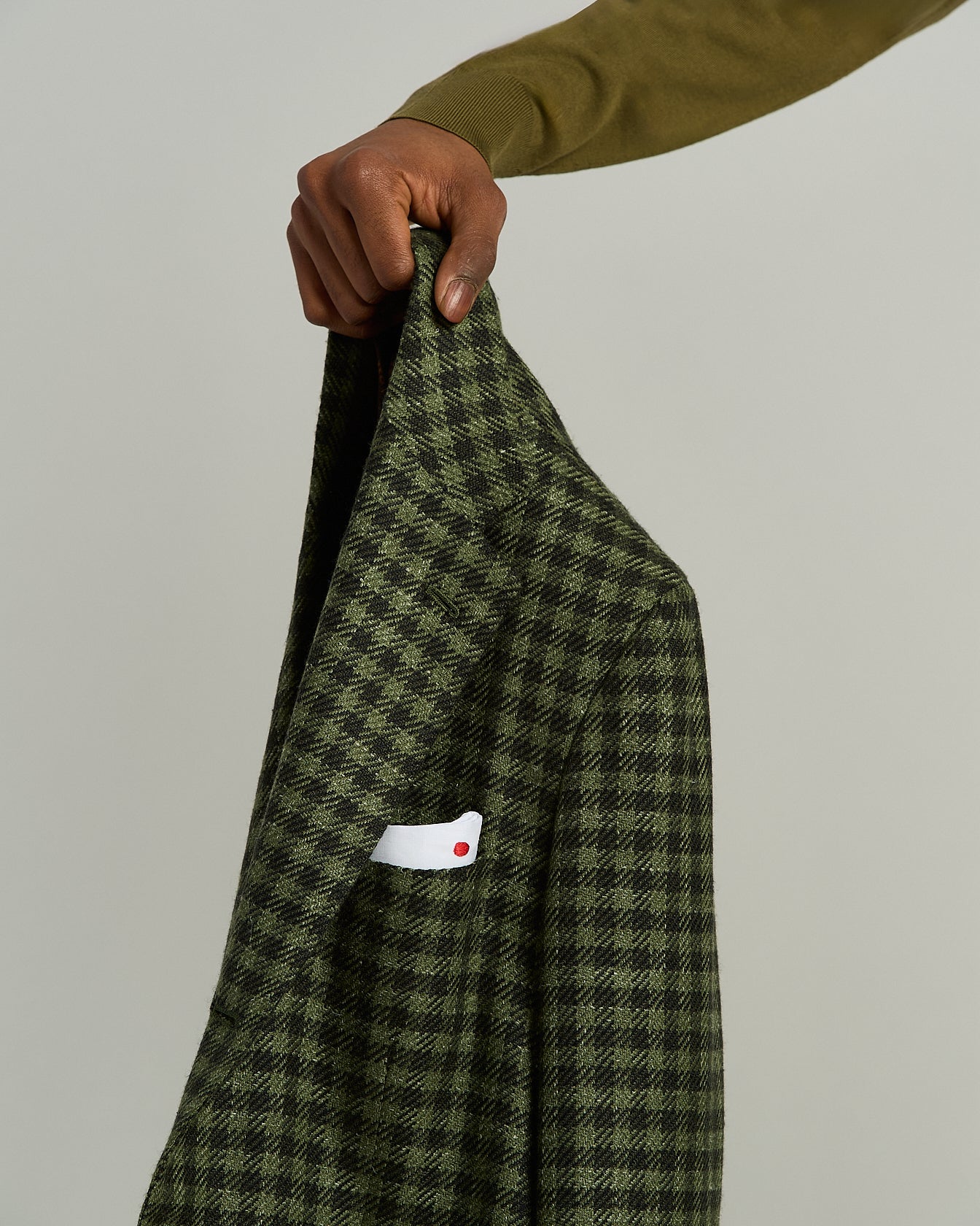 Kiton Jackets Sakko Grün Karo Kaschmir-Wolle Herren