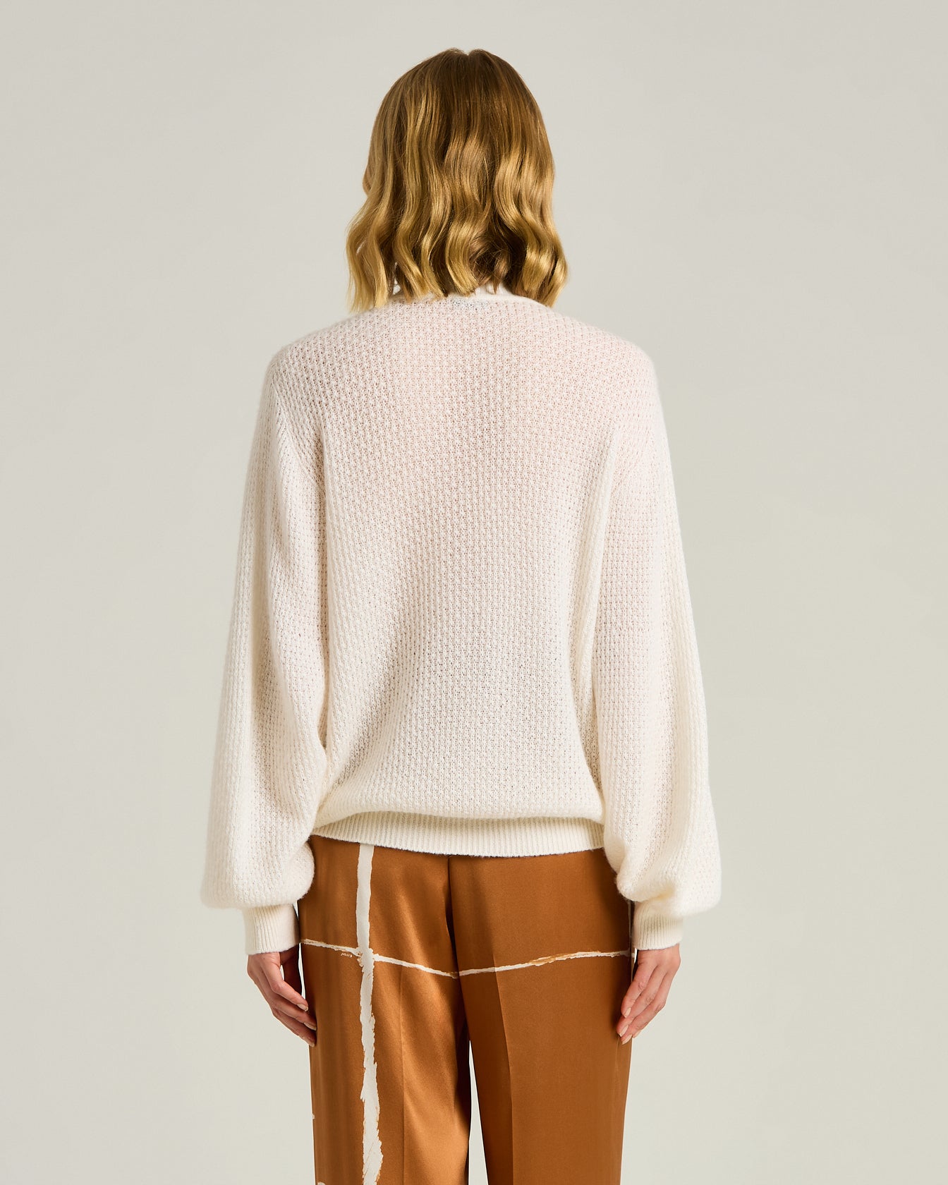 Kiton Knitwear Fine Cardigan Strickjacke Weiß Wolle