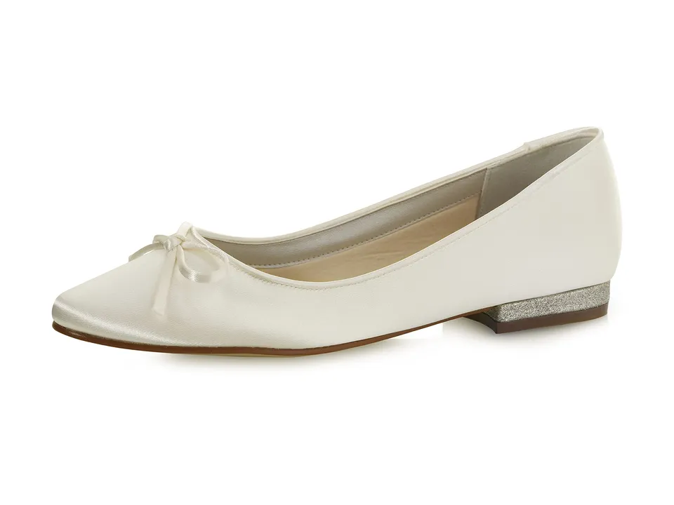 Rainbow Club Essentials Brittany Ballerinas Ivory-Satin flach