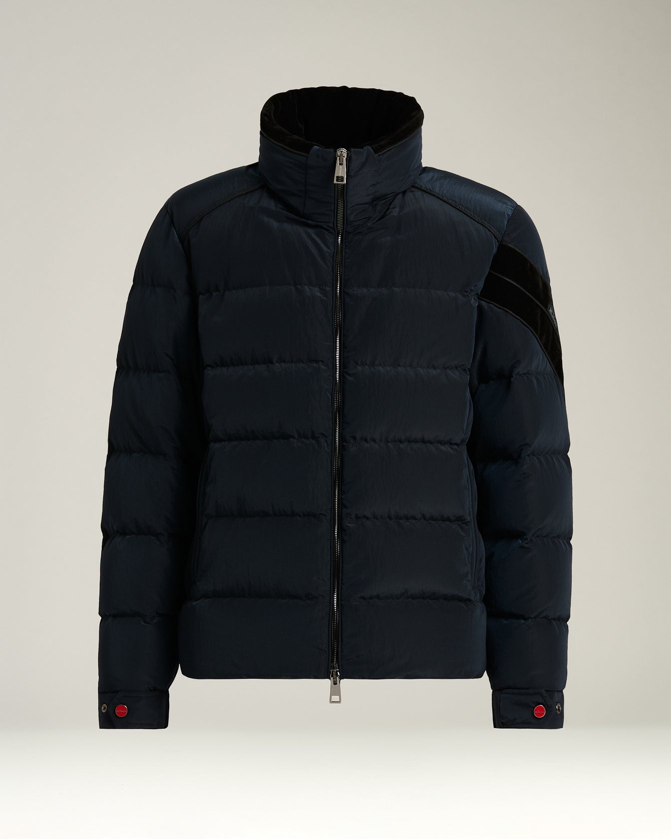 Kiton Outerwear Quilted Bomber Blouson 52 Navy Technik
