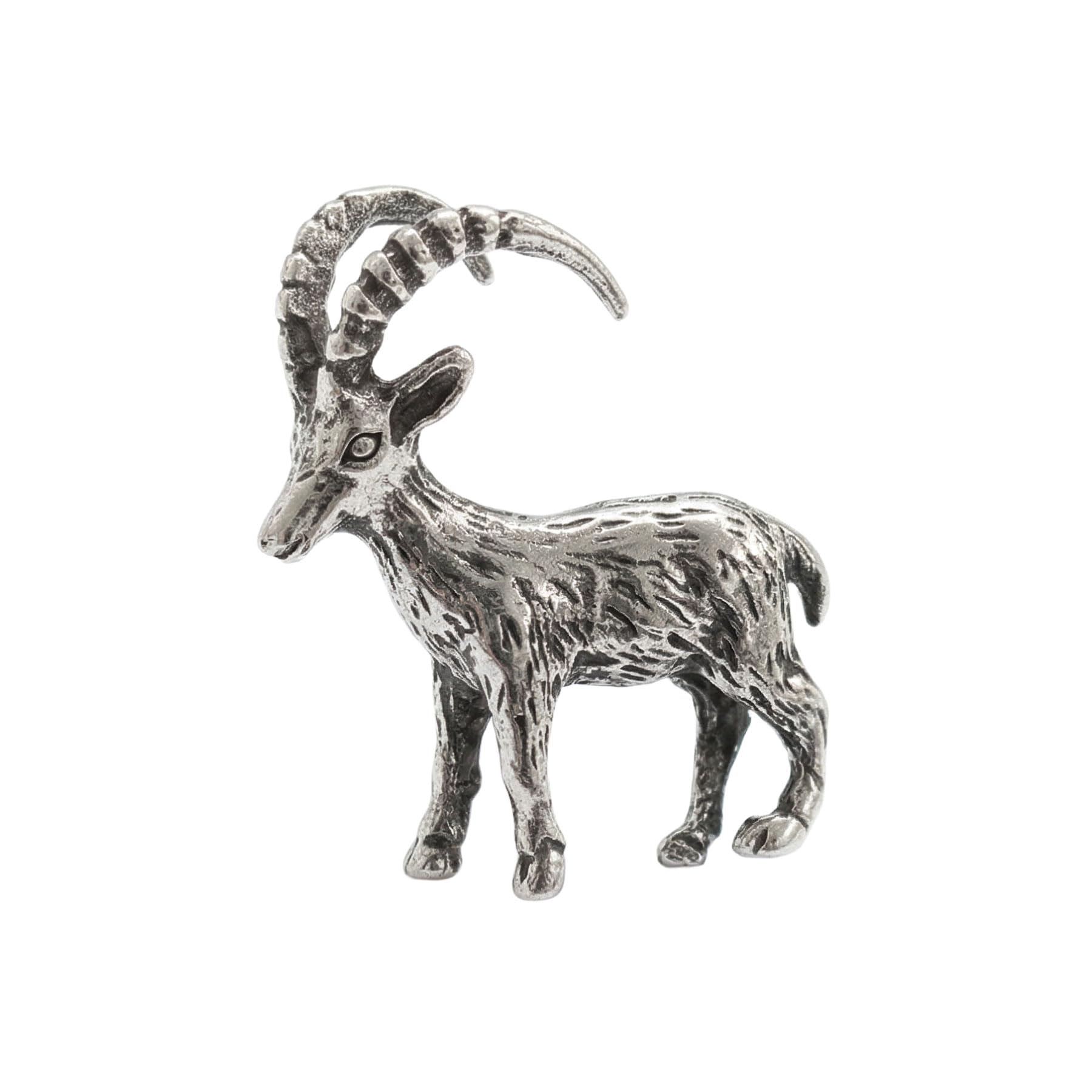 Alpenflüstern DAHEIM API153 Ansteck-Pin Gamsbock antik-silber