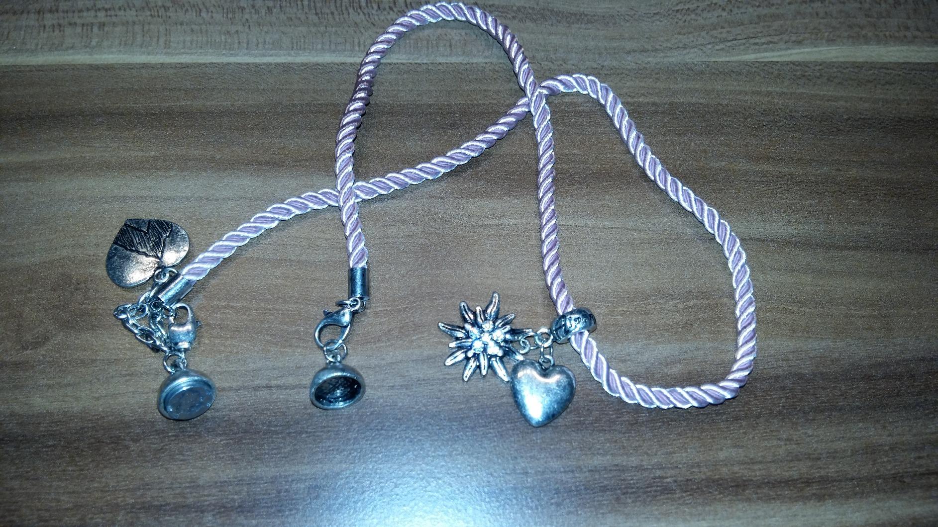 Alpenflüstern DAHEIM DAB026 Wickelarmband Edelweiß blau