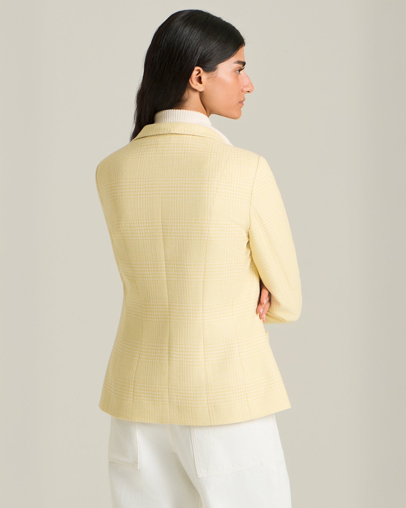 Kiton Jackets Glen Plaid Silk Sakko 48 Seide-Kaschmir