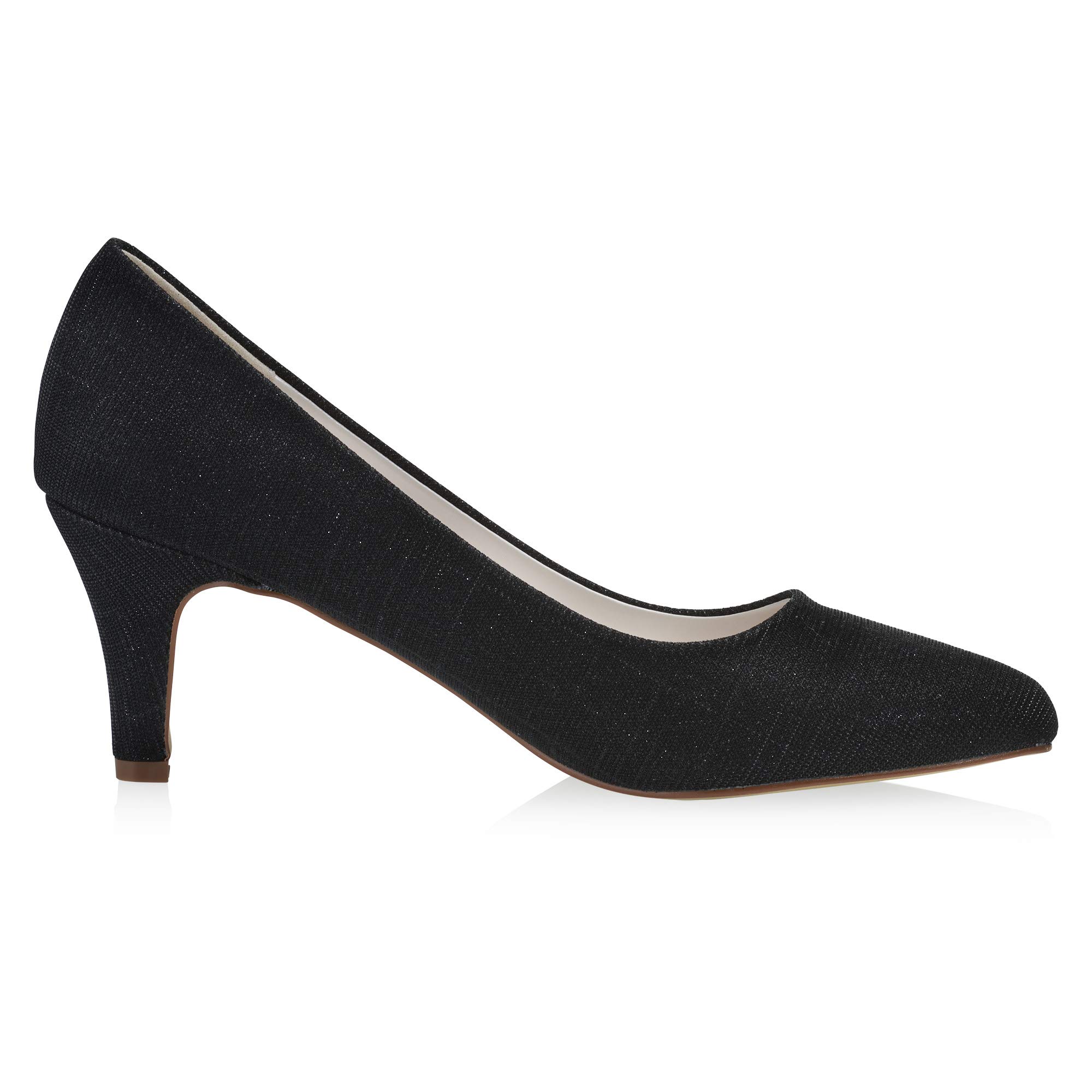 Rainbow Club Luxe Collection Brooke Pumps Black Metallic 6,5 cm