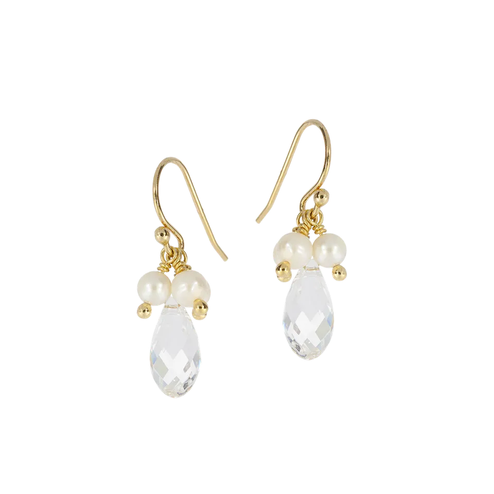 Juvelan Ohrringe Affection Braut Kristall Perle 2 cm