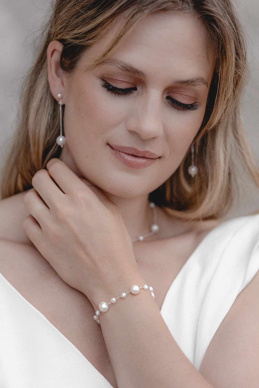 Juvelan Sea Star Perlenarmband Silber Süßwasserperlen