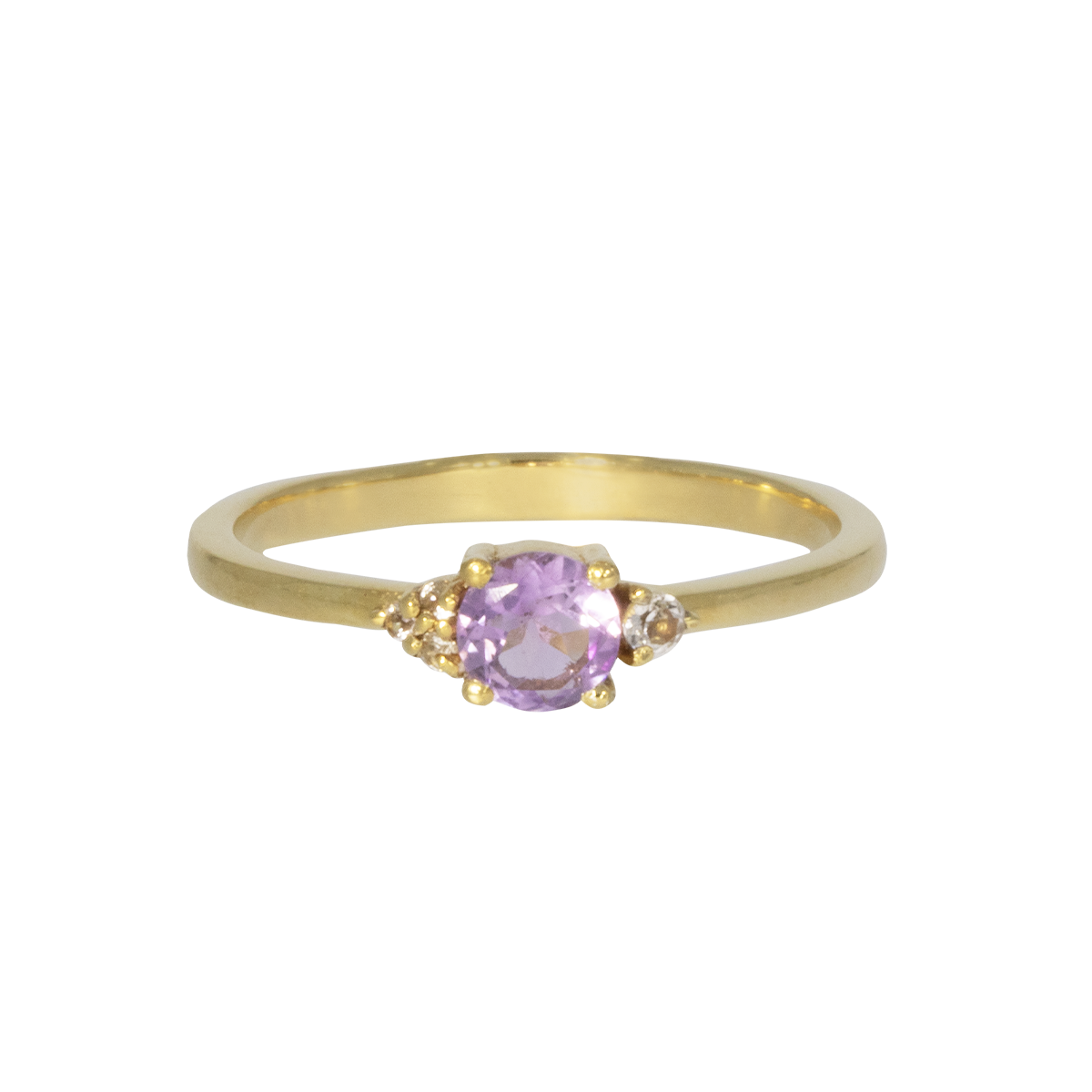 Juvelan Vienna Ring Silber Gr. 54 mit Amethyst Weiß Topas