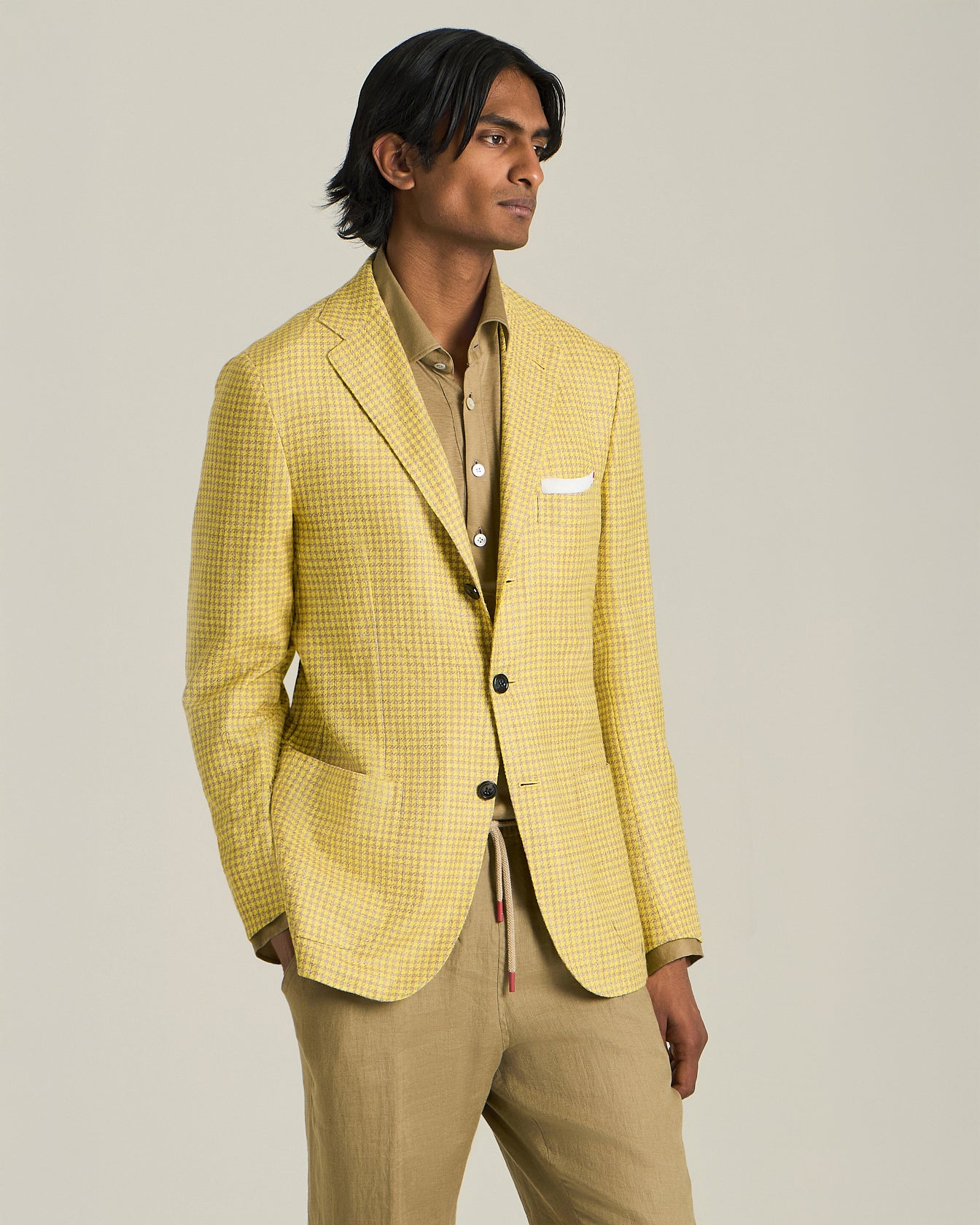 Kiton Jackets Houndstooth Blazer Kaschmir Hahnentritt