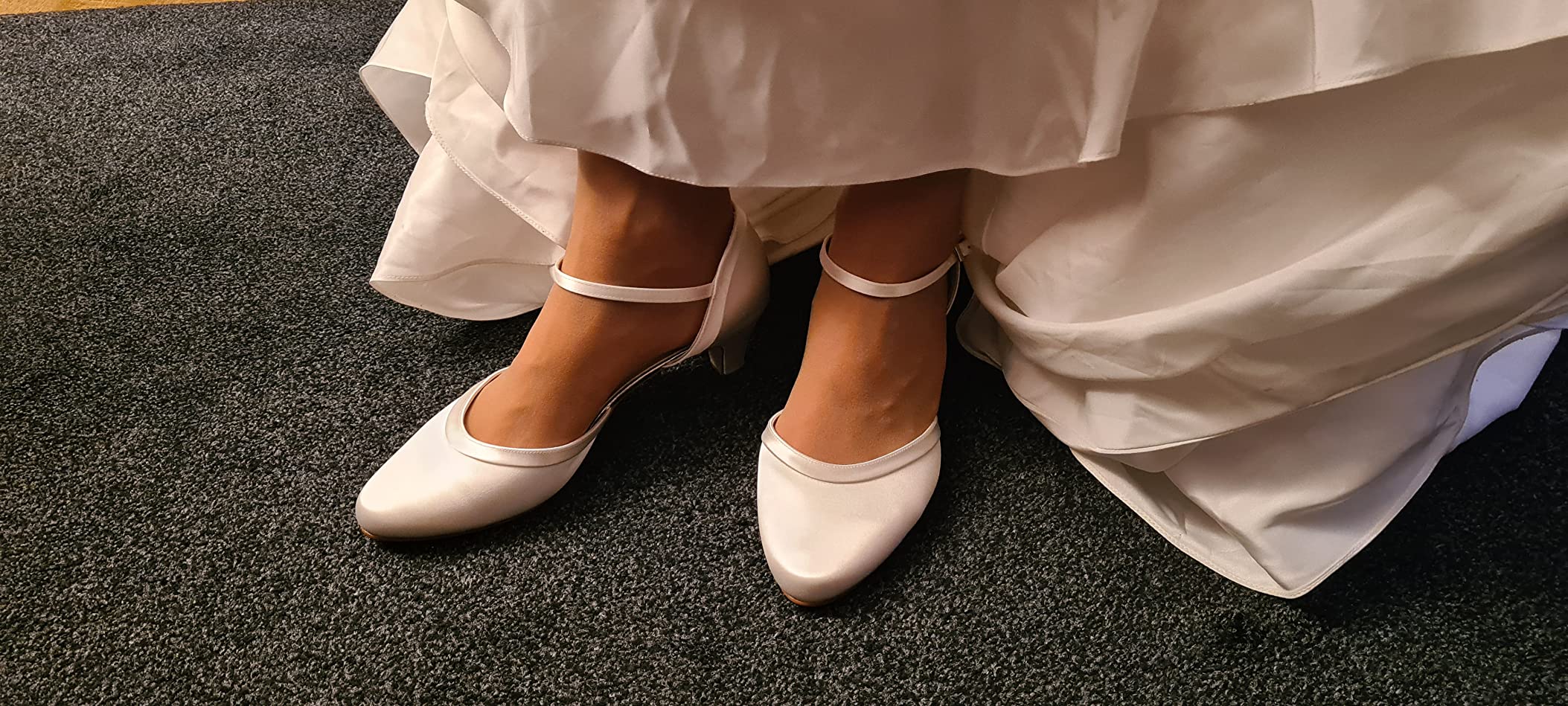Rainbow Club Timeless Letty Pumps Ivory Satin 5cm