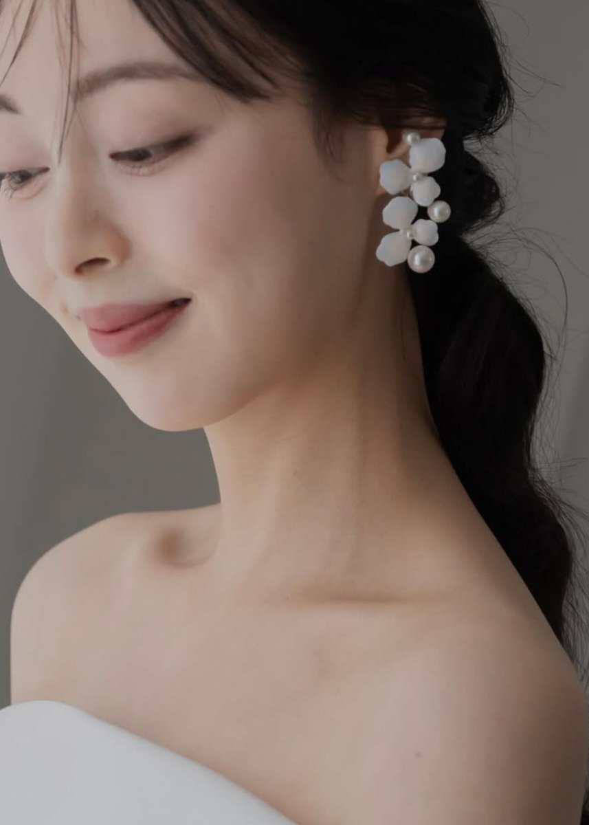 Elizabeth Bower Orchid Blush Pearl Ohrringe Gold