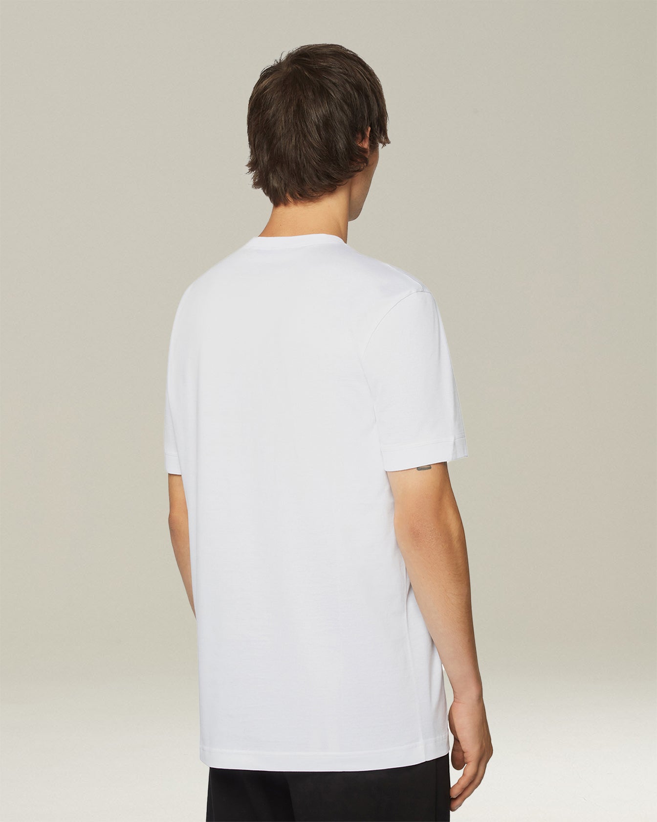 Kiton Polo T-Shirt Jersey Tasche Rundhals Freizeit