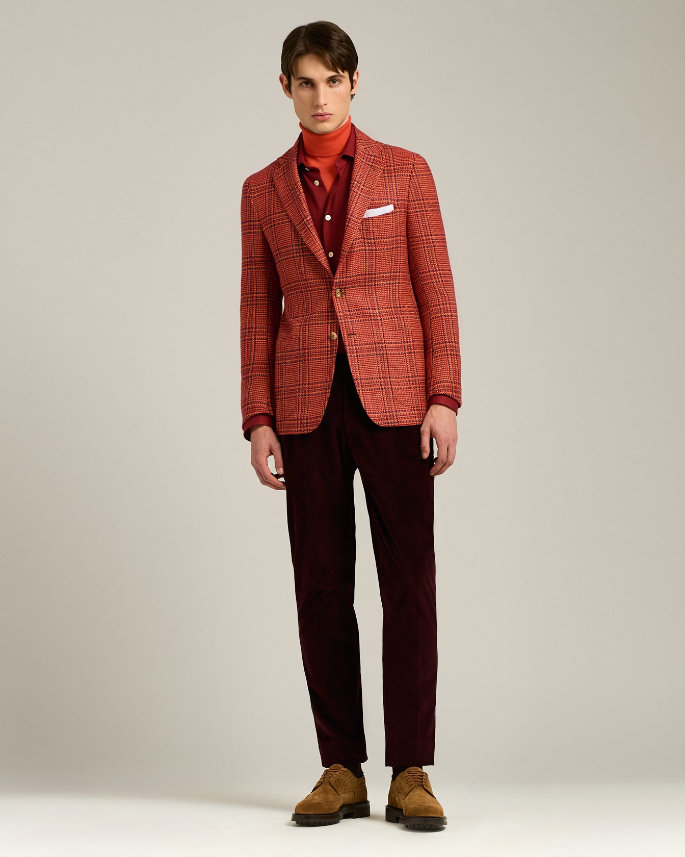 Kiton Fine Corduroy Trousers Hose Cord Größe 50