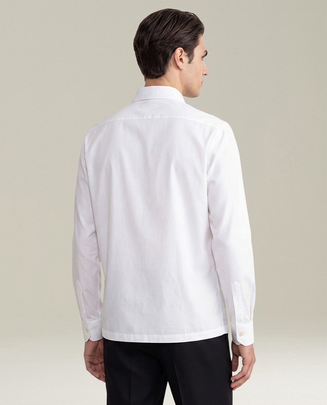 Kiton Positano Hemd Weiß Baumwolle 39 Herren
