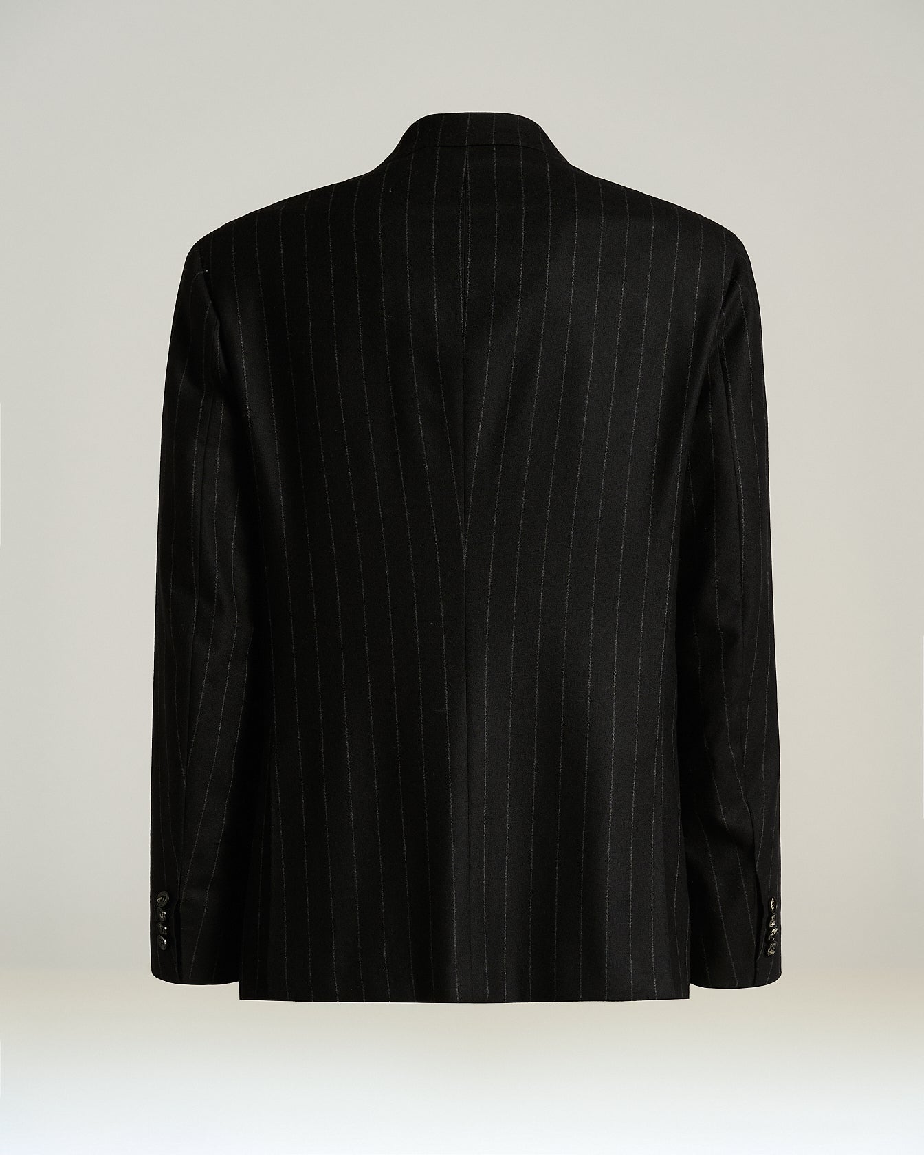 Kiton Anzug Wolle Kaschmir grau Nadelstreifen Gr 52