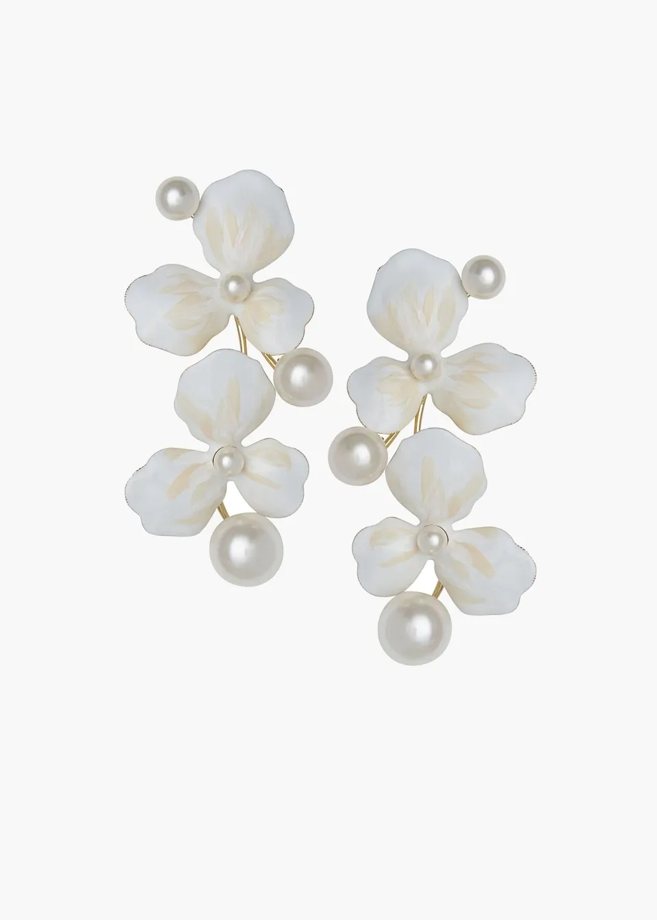 Elizabeth Bower Orchid Blush Pearl Ohrringe Gold