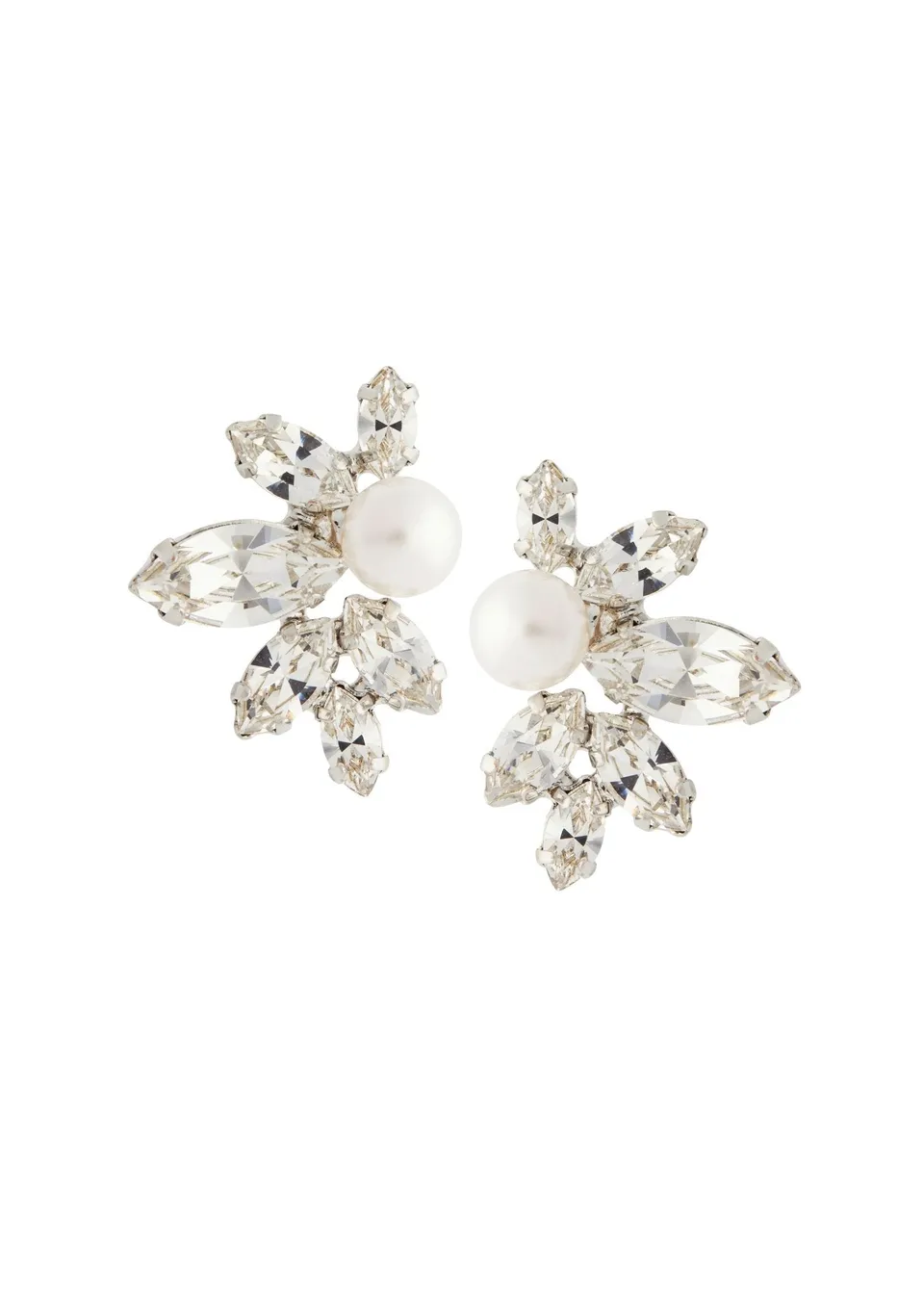 Elizabeth Bower Eden Burst Ohrstecker Rhodium Perle