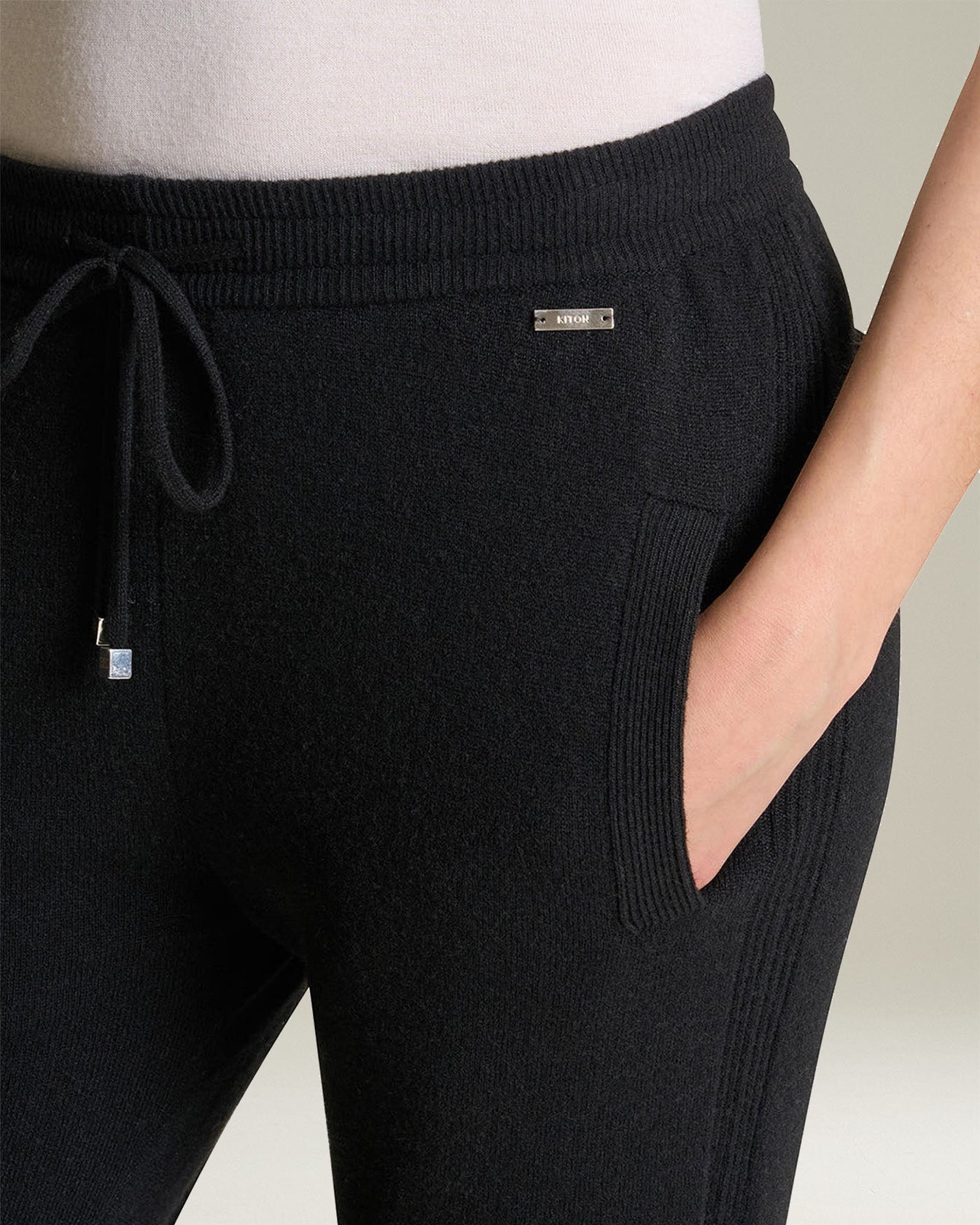 Kiton Kaschmir Strick Jogger Relaxed Gr.48