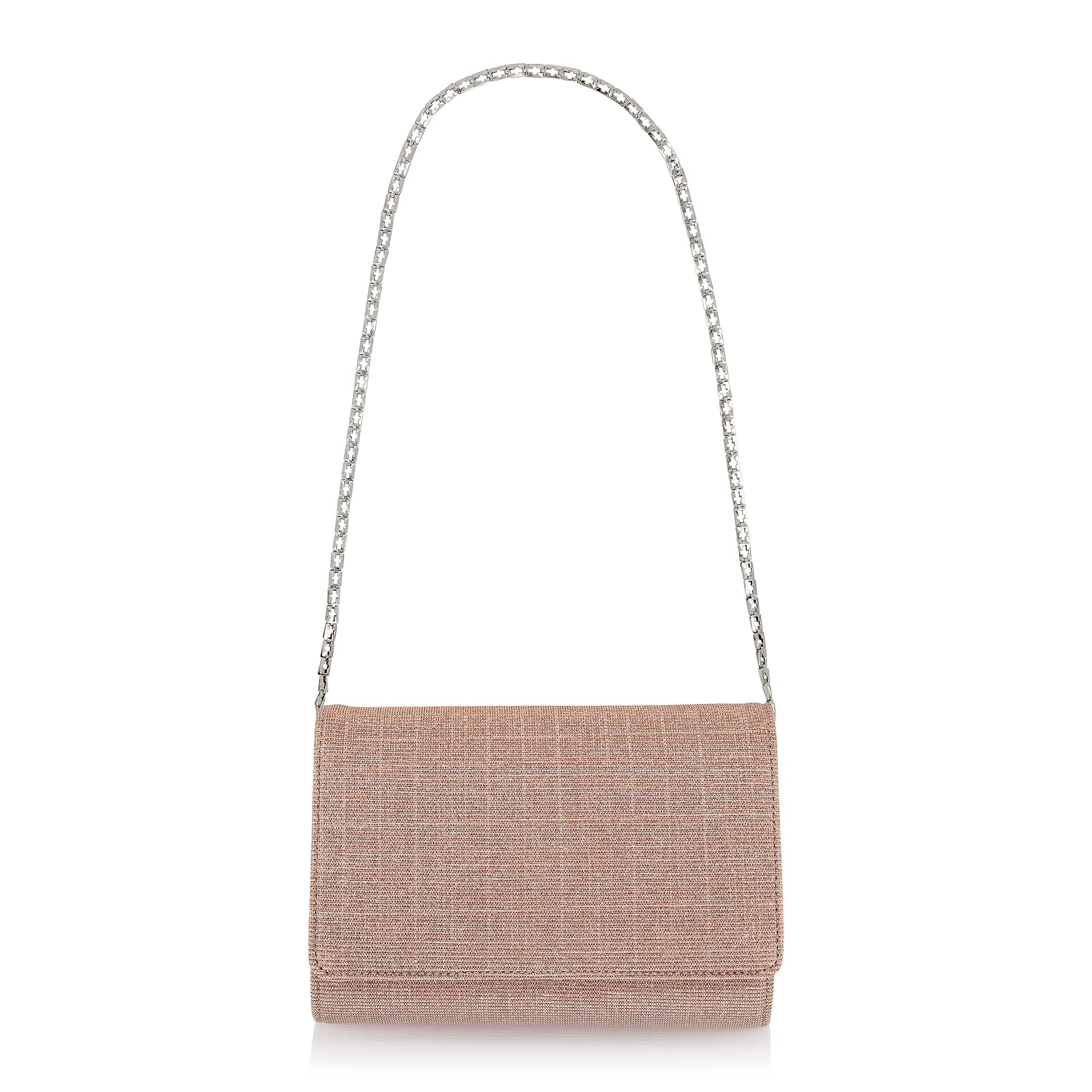 Rainbow Club Dafina Braut Clutch Rose Metallic mit Kette