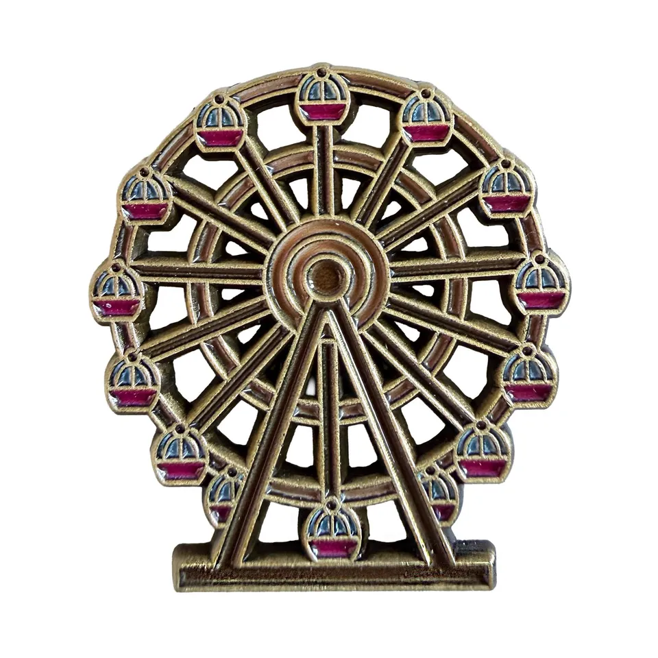 Alpenflüstern DAHEIM Schmuck API183 Anstecker Riesenrad bunt