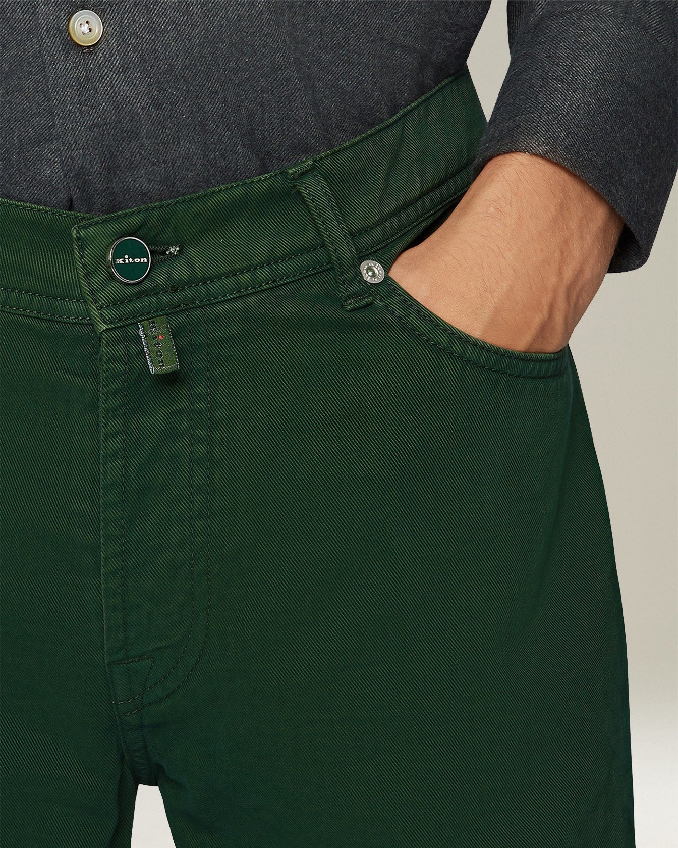 Kiton Jeans Denim Kaschmir Gr.33 Slim Fit Five-Pocket