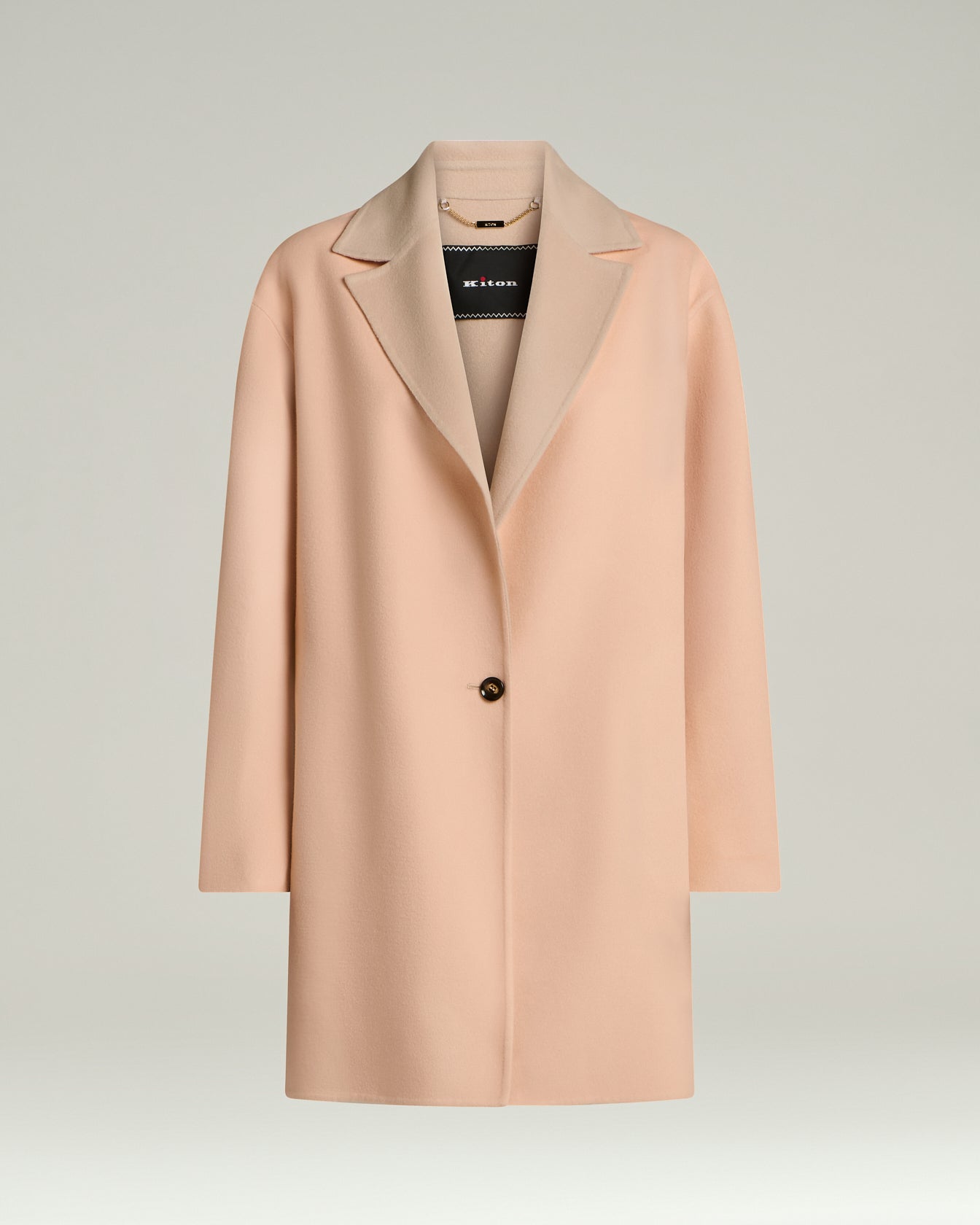Kiton Outerwear Pure Wool Rose Wollmantel Rosa Wolle