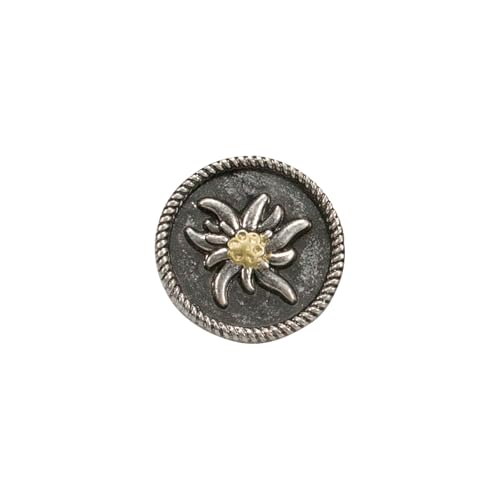 Alpenflüstern DAHEIM Ansteck-Pins Edelweiss 2er-Set