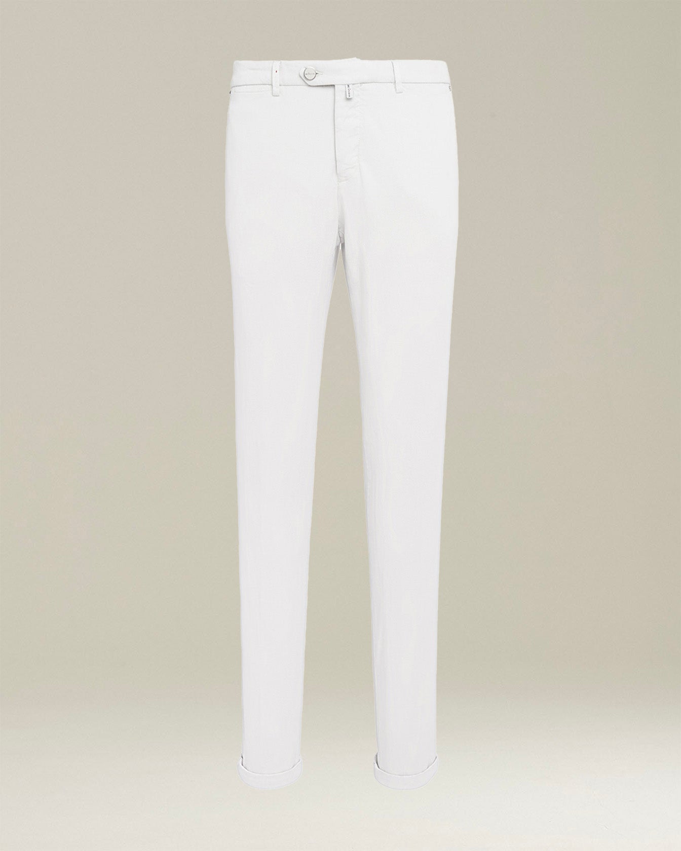 Kiton Trousers Cotton Weiße Slim Hose Baumwolle Herren