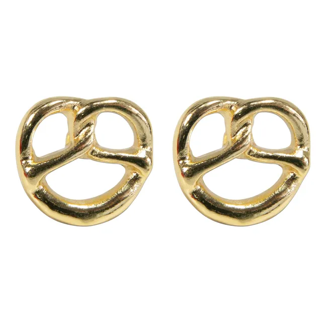 Alpenflüstern DAHEIM Breze Ansteck-Pin 2er Set gold Trachtenschmuck