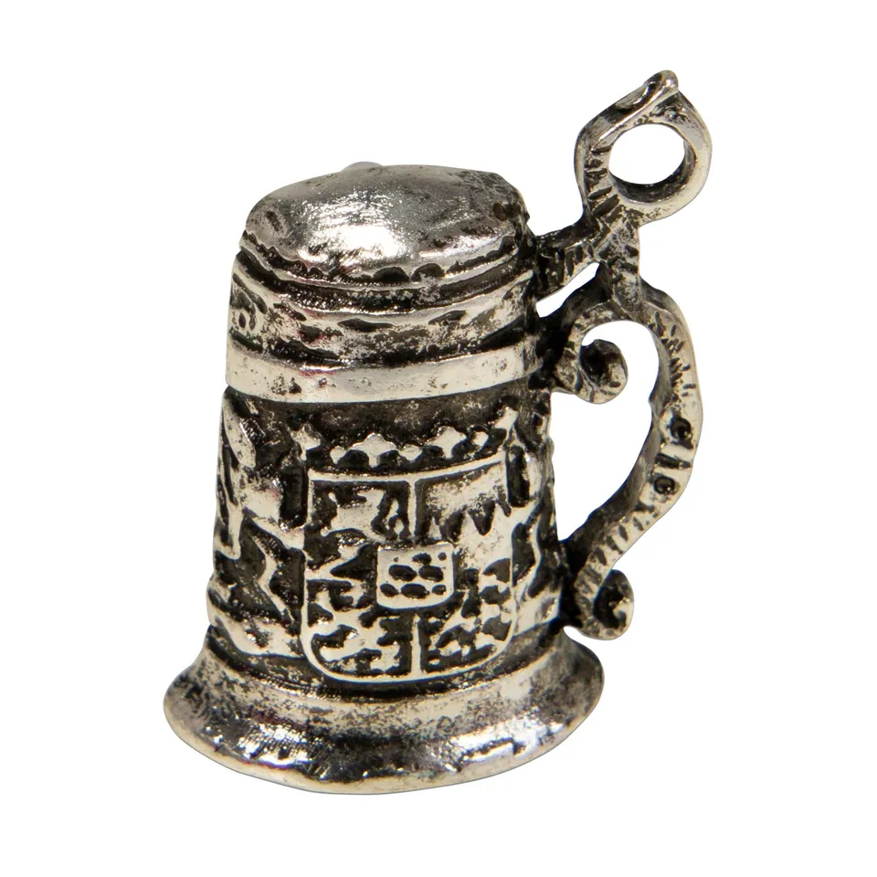 Alpenflüstern Daheim API136 Ansteck-Pin Bierkrug antik-silber