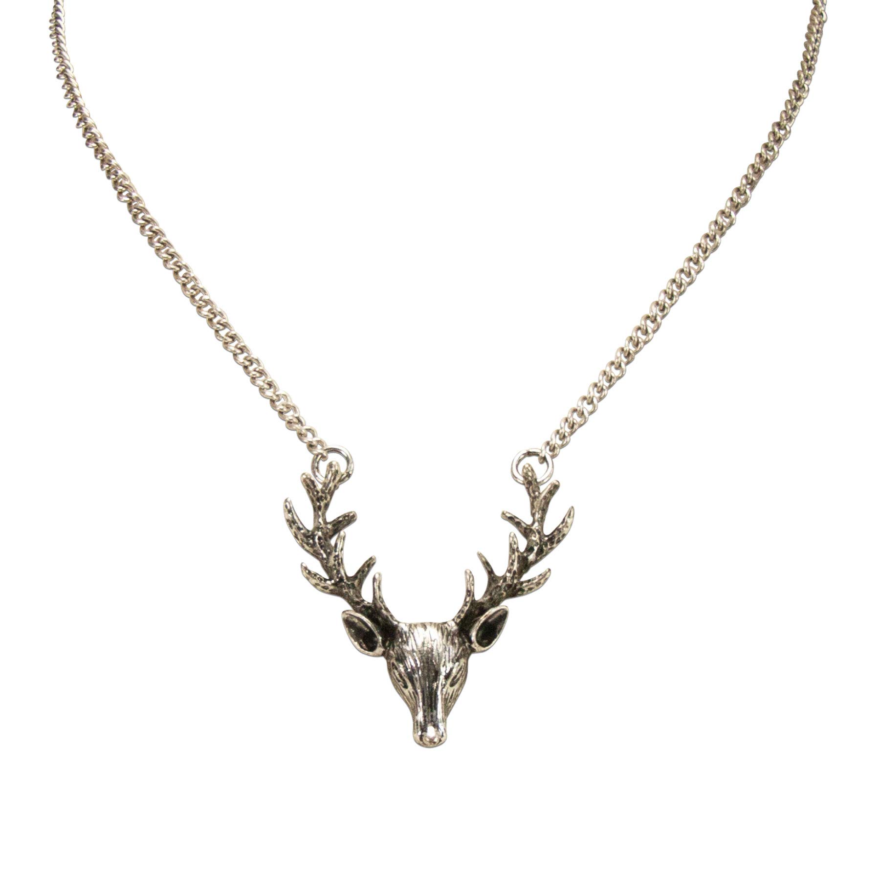 Alpenflüstern DHK257 Trachtenkette Hirsch antik-silber