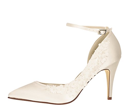 Rainbow Club Embellished Fern High Heels Ivory Blumen Gr 41