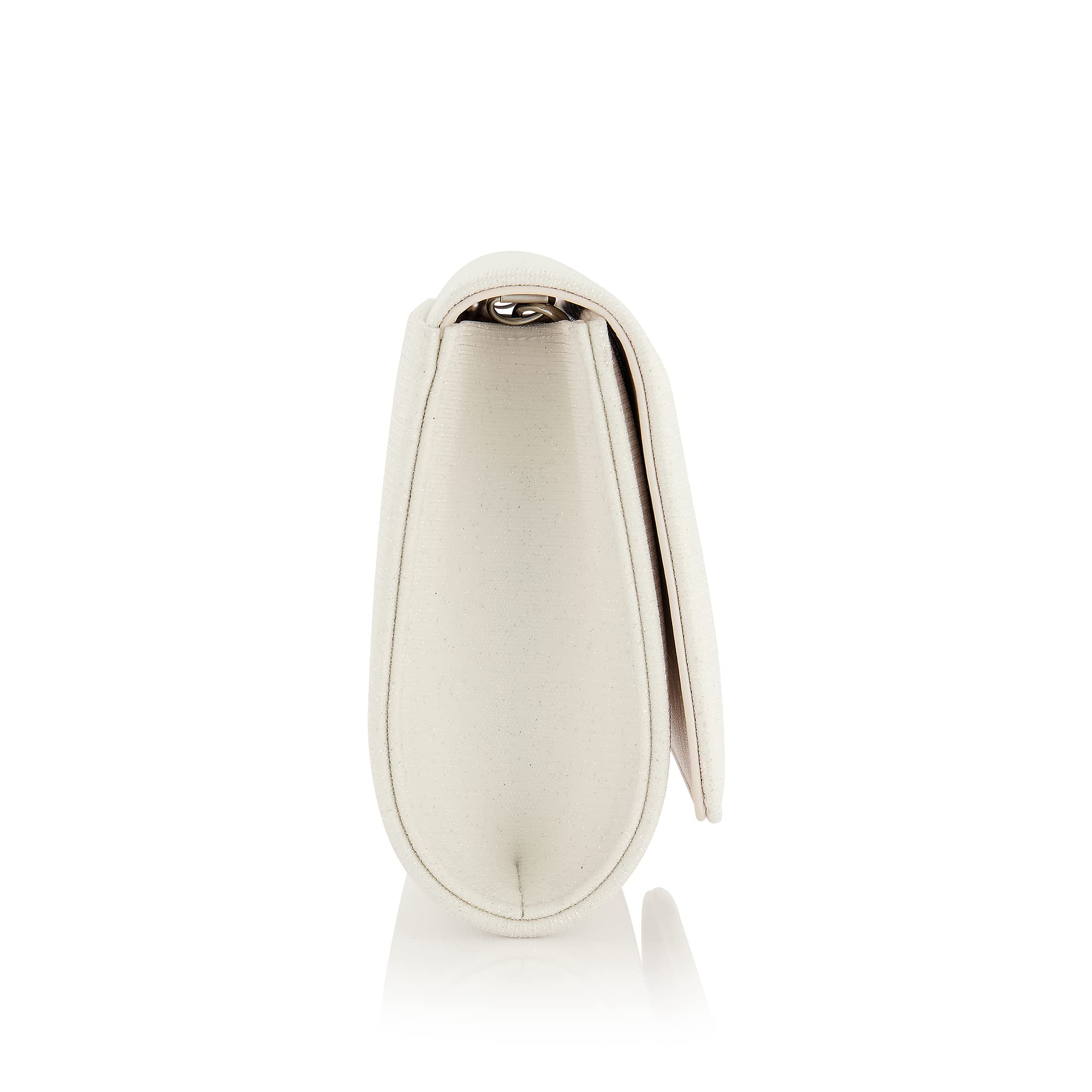 Rainbow Club Dafina Brauttasche Off-White Metallic mit Kette