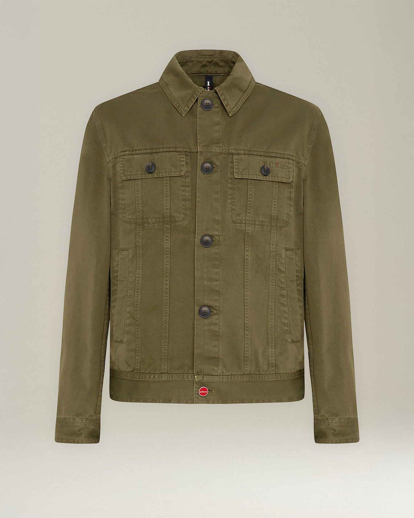 Kiton Jeansjacke Bio-Baumwolle Denim Herren