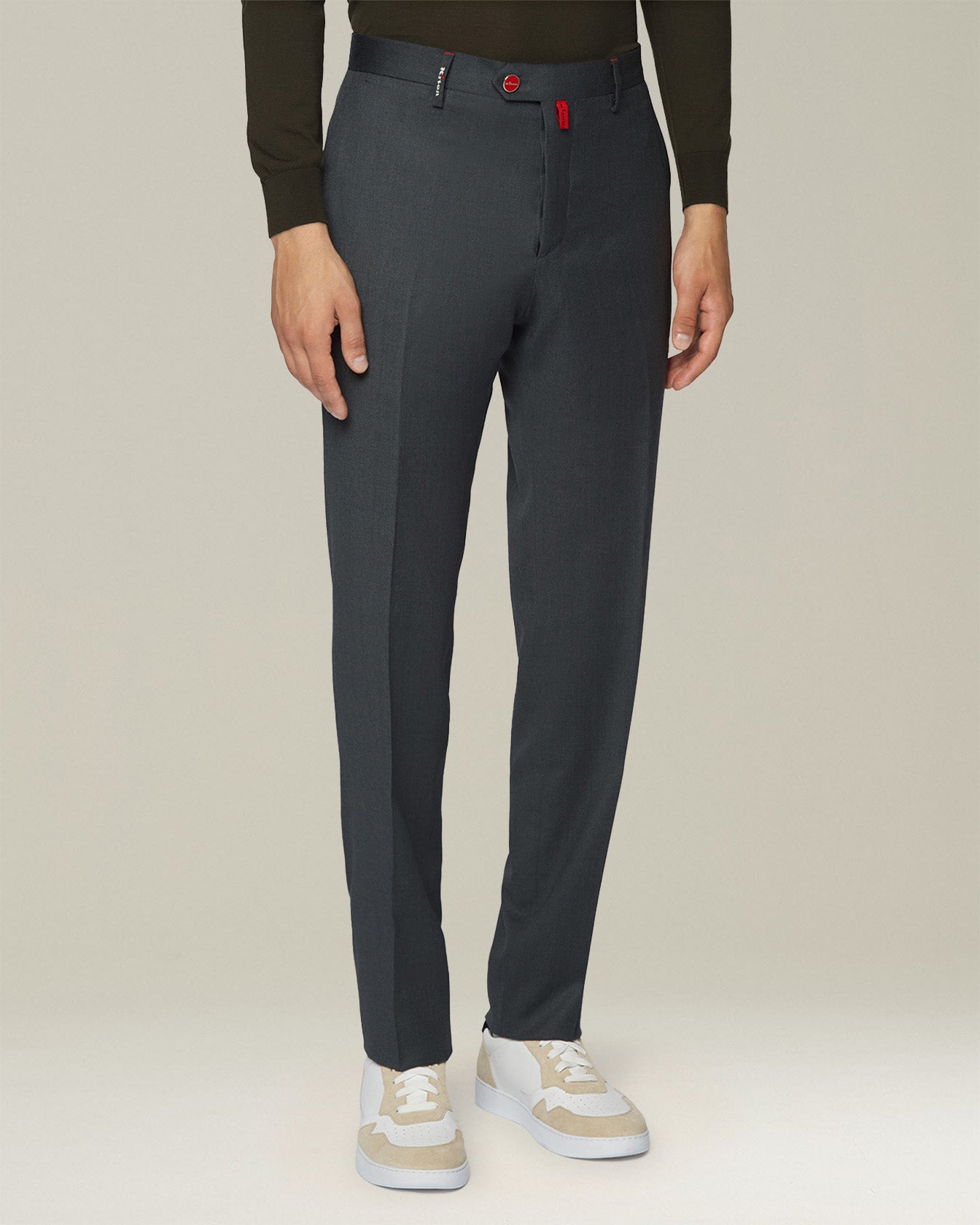 Kiton Trousers Chino Virgin Wool Gr 34
