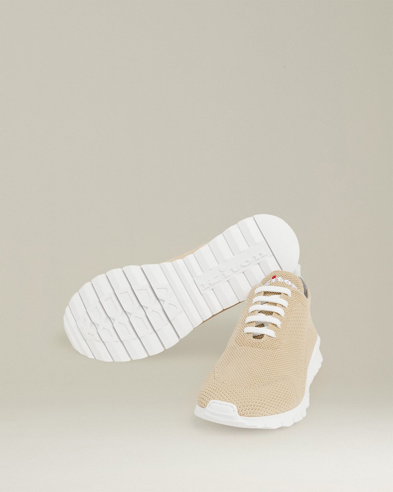Kiton Shoes Fit Sneakers Stroh mit Strick Gr. 43