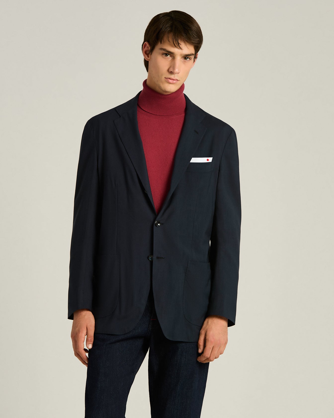 Kiton Jackets Navy Cashmere Sakko 50 Kaschmir