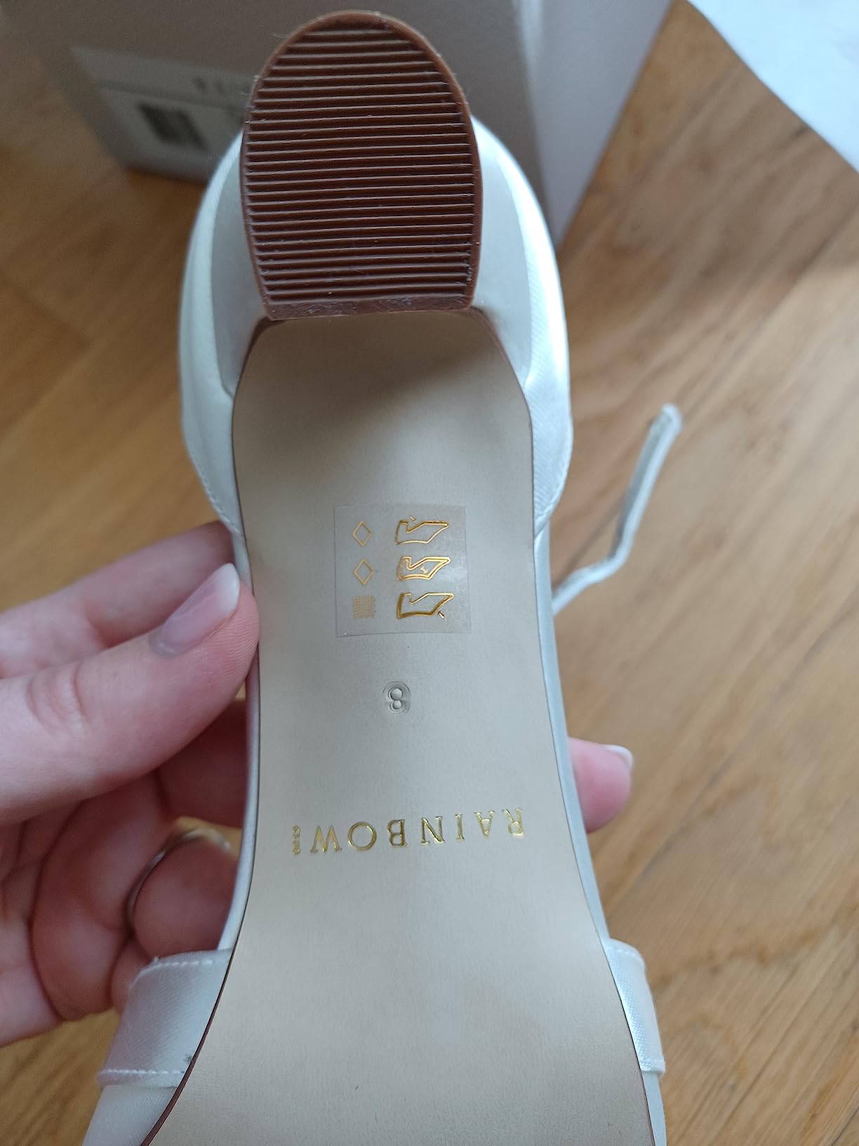 Rainbow Club Anika Pumps Brautschuhe Ivory Satin 5 cm