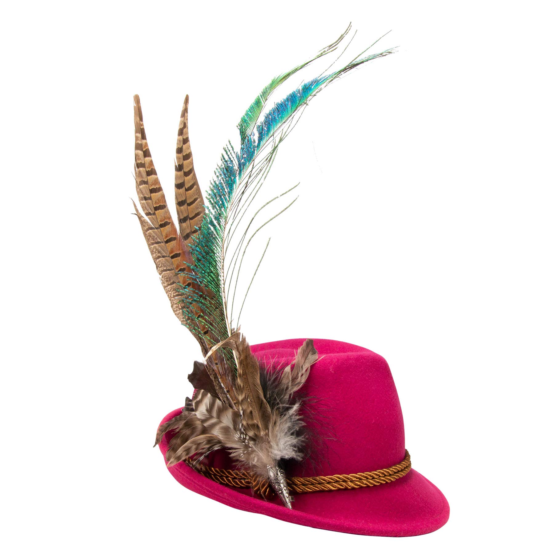 Alpenflüstern DAHEIM Hilde Filzhut Trachtenhut pink-Fuchsia