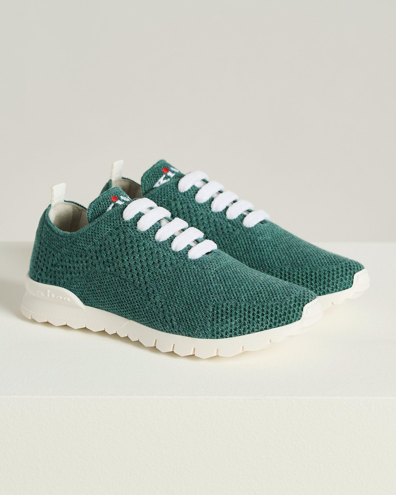 Kiton Fits Sneakers Cashmere Grün Gr. 40
