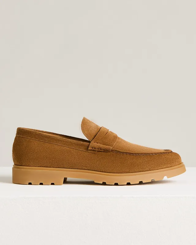 Kiton Shoes Loafer Camel Wildleder Gr. 43 Herren