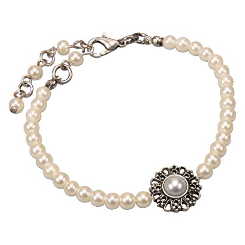Alpenflüstern DAHEIM DAB076 Helena Armband creme-weiß Perlen
