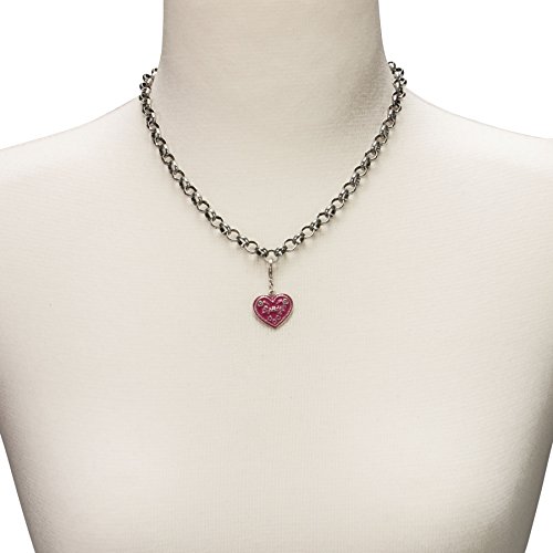 Alpenflüstern Spatzl-Herz Anhänger Charivari Pink-Fuchsia