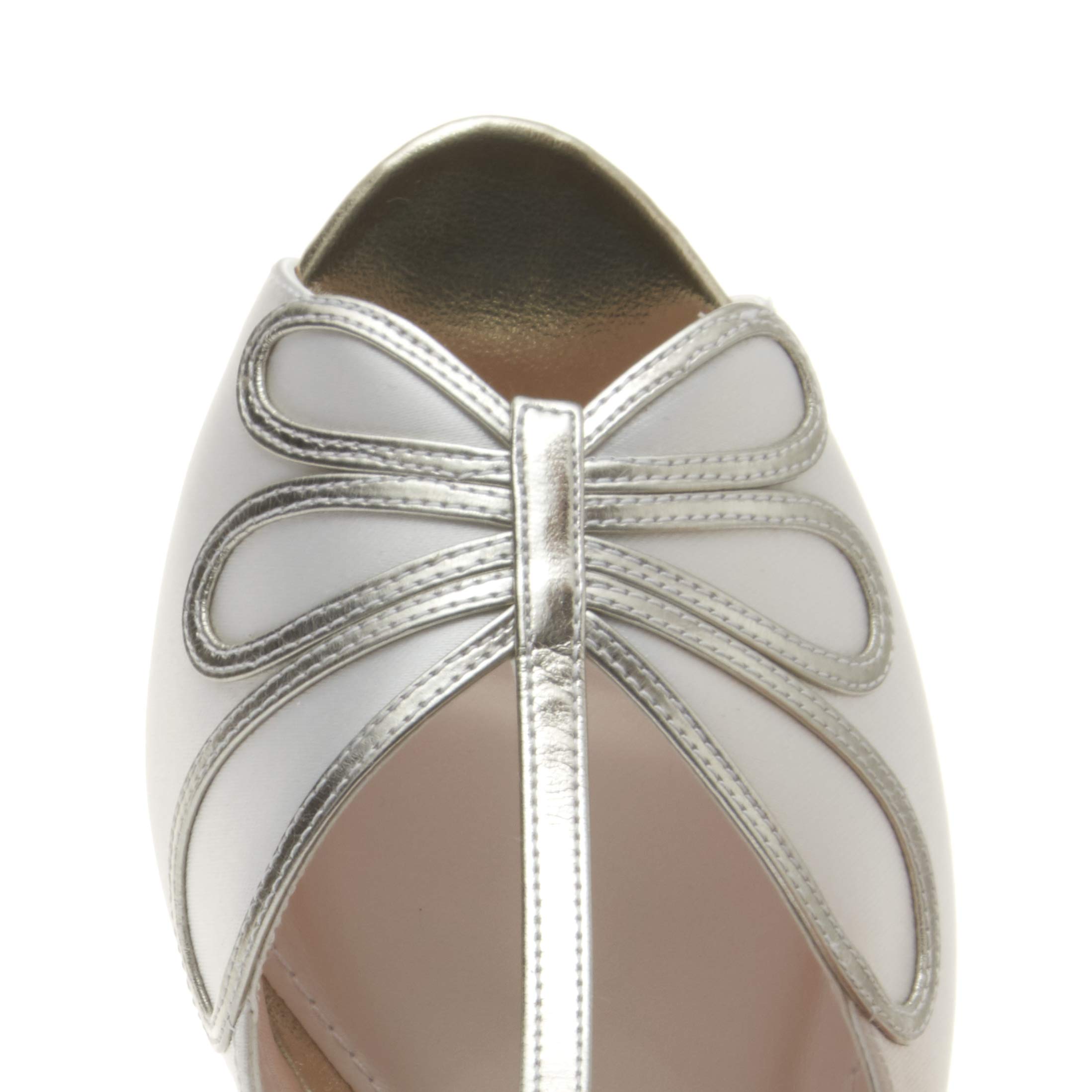 Rainbow Club Harlow Pumpe Brautschuhe ivory Satin Gr. 40